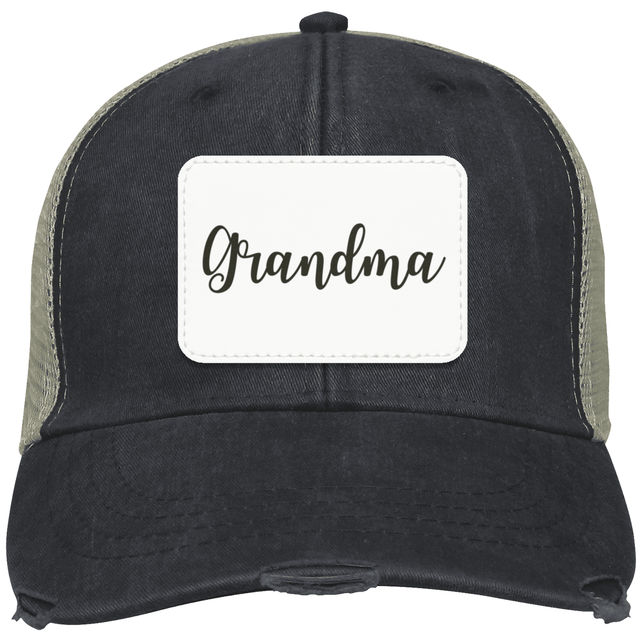 Grandma Distressed Cap w/ White Patch