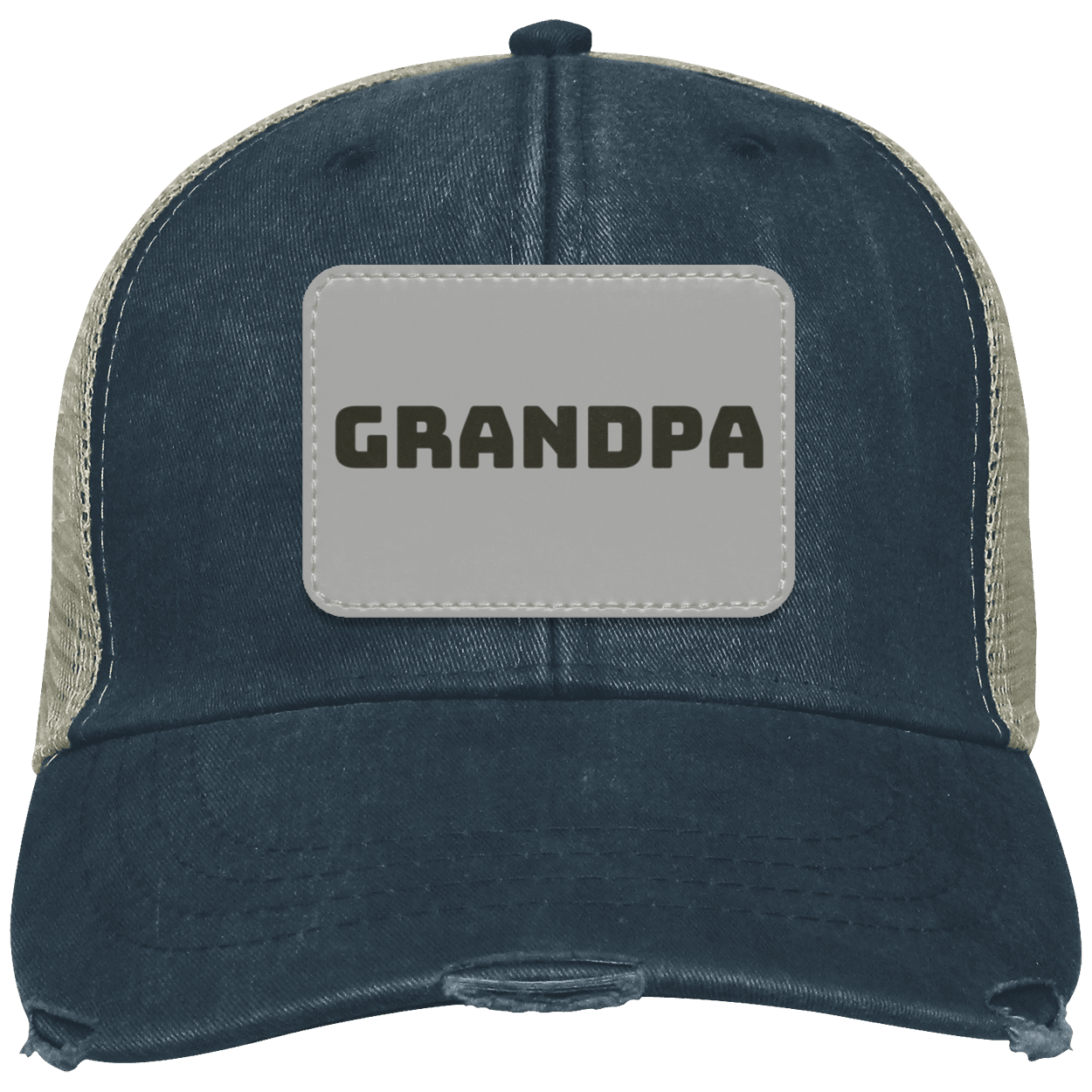 Grandpa Distressed  Cap w/ Patch