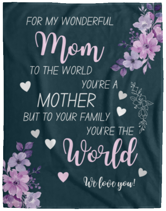 For My Wonderful Mom Blanket | Mother's Day Gift