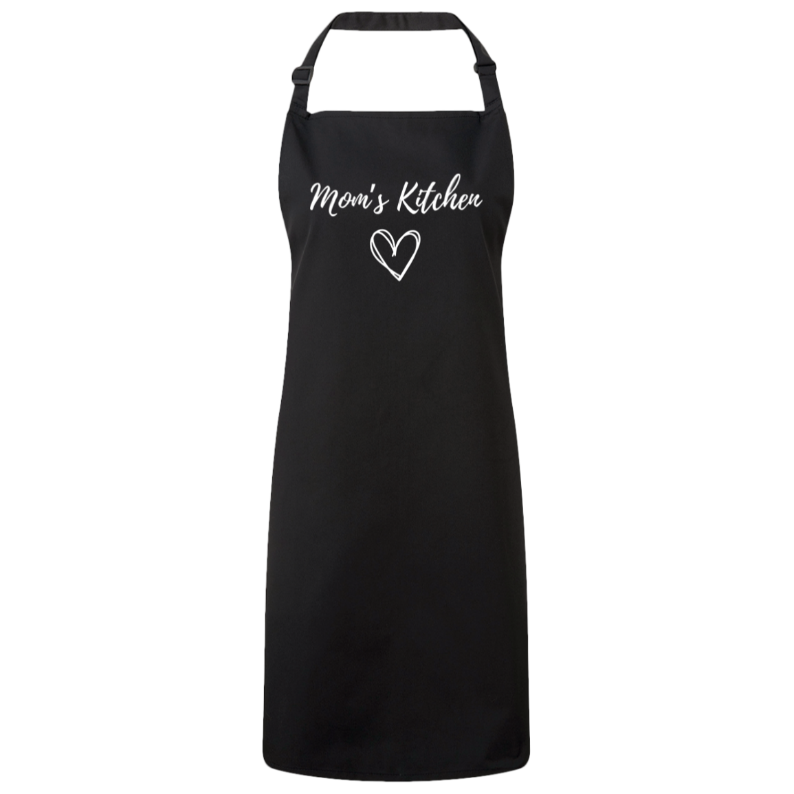 Mom's Kitchen Apron | White Text