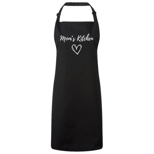 Mom's Kitchen Apron | White Text