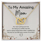 To My Amazing Mom l Interlocking Hearts l Mother's Day Gift l Birthday Gift l Rose Gold