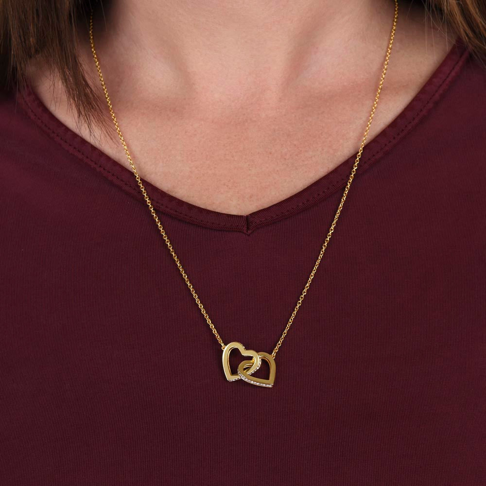 Mom To Be l Interlocking Hearts Necklace l Mother's Day Gift l Birthday Gift l Rose Gold