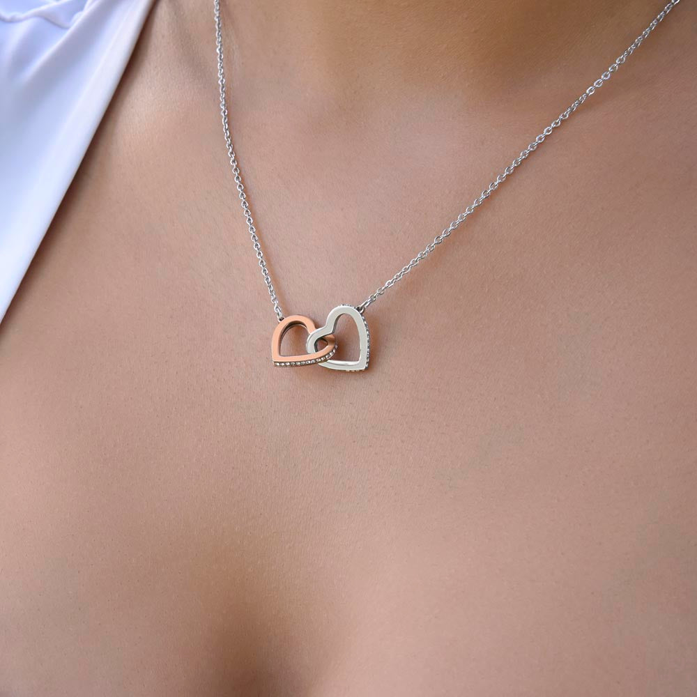 Mom To Be l Interlocking Hearts Necklace l Mother's Day Gift l Birthday Gift l Rose Gold