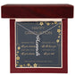 Graduation Vertical Name Necklace w/ Message Card