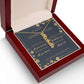 Graduation Vertical Name Necklace w/ Message Card