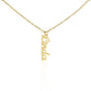 Vertical Name Necklace - No Message Card