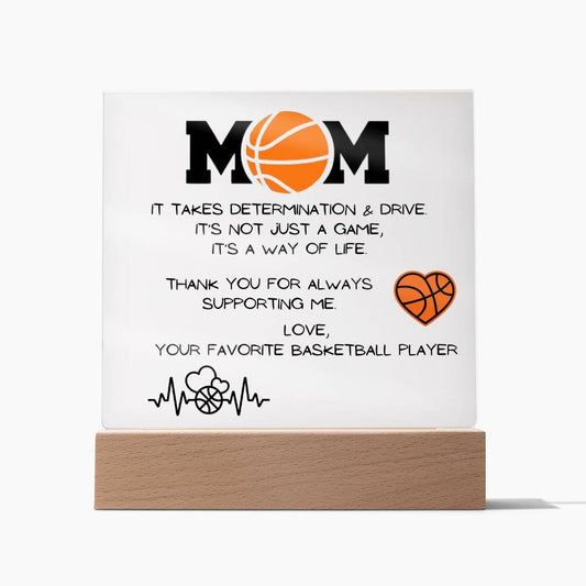 Basketball Mom Acrylic Plaque | Mother's Day Gift