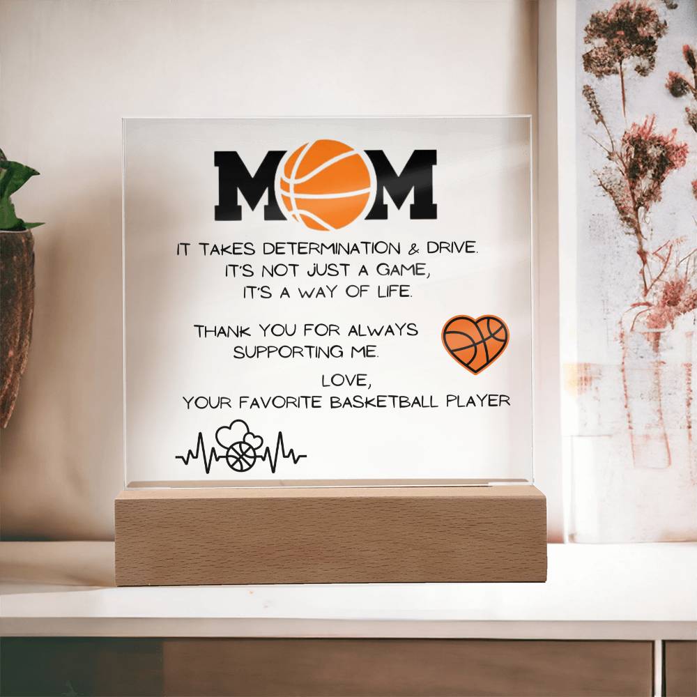 Basketball Mom Acrylic Plaque | Mother's Day Gift