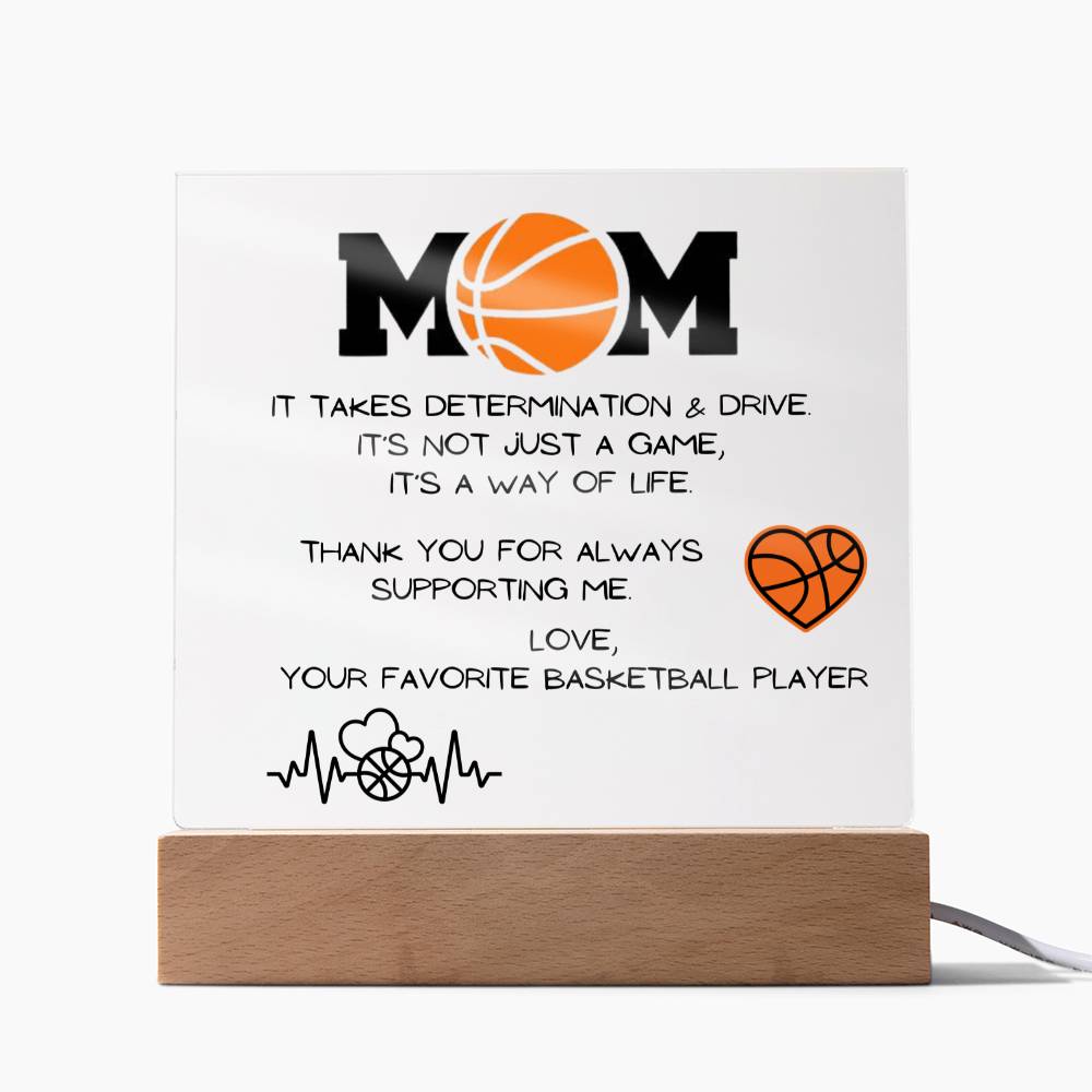 Basketball Mom Acrylic Plaque | Mother's Day Gift