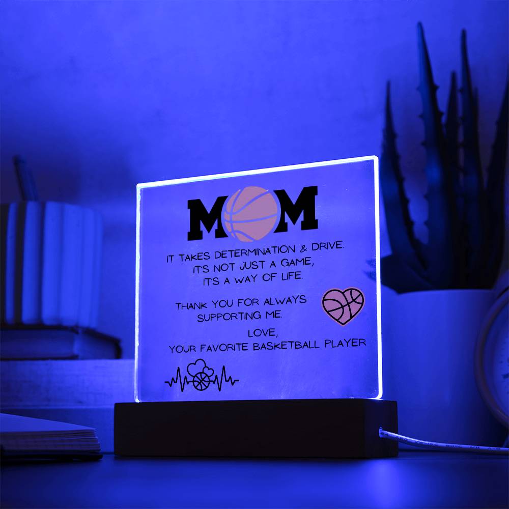 Basketball Mom Acrylic Plaque | Mother's Day Gift