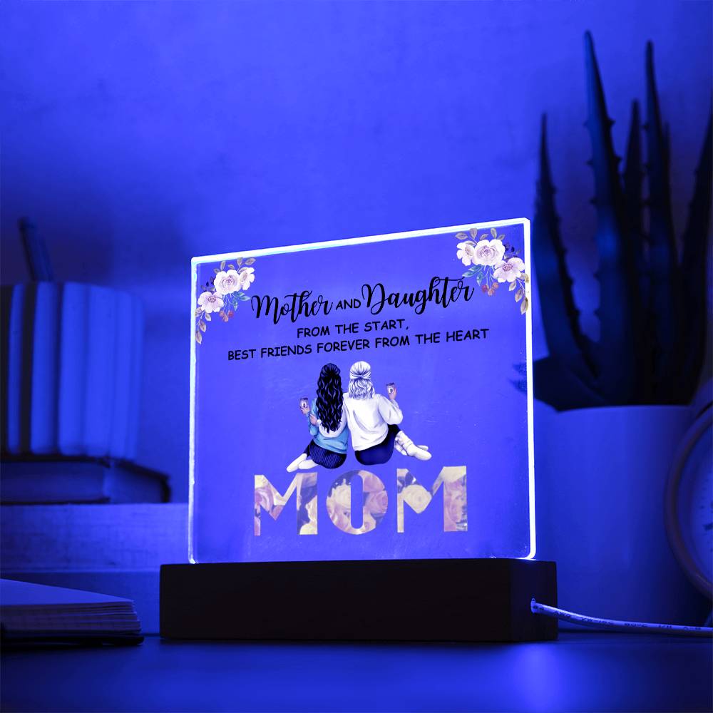 Best Friends With Mom Acrylic Plaque | Mother's Day GIft