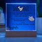 Football Mom Acrylic Plaque | Mother's Day Gift