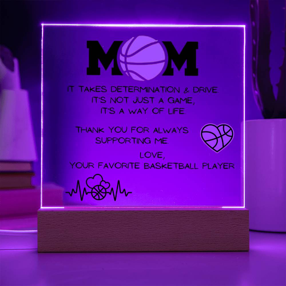 Basketball Mom Acrylic Plaque | Mother's Day Gift