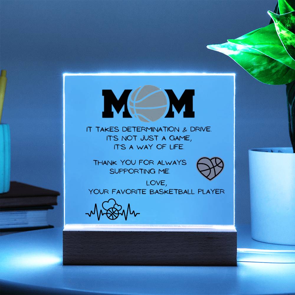 Basketball Mom Acrylic Plaque | Mother's Day Gift