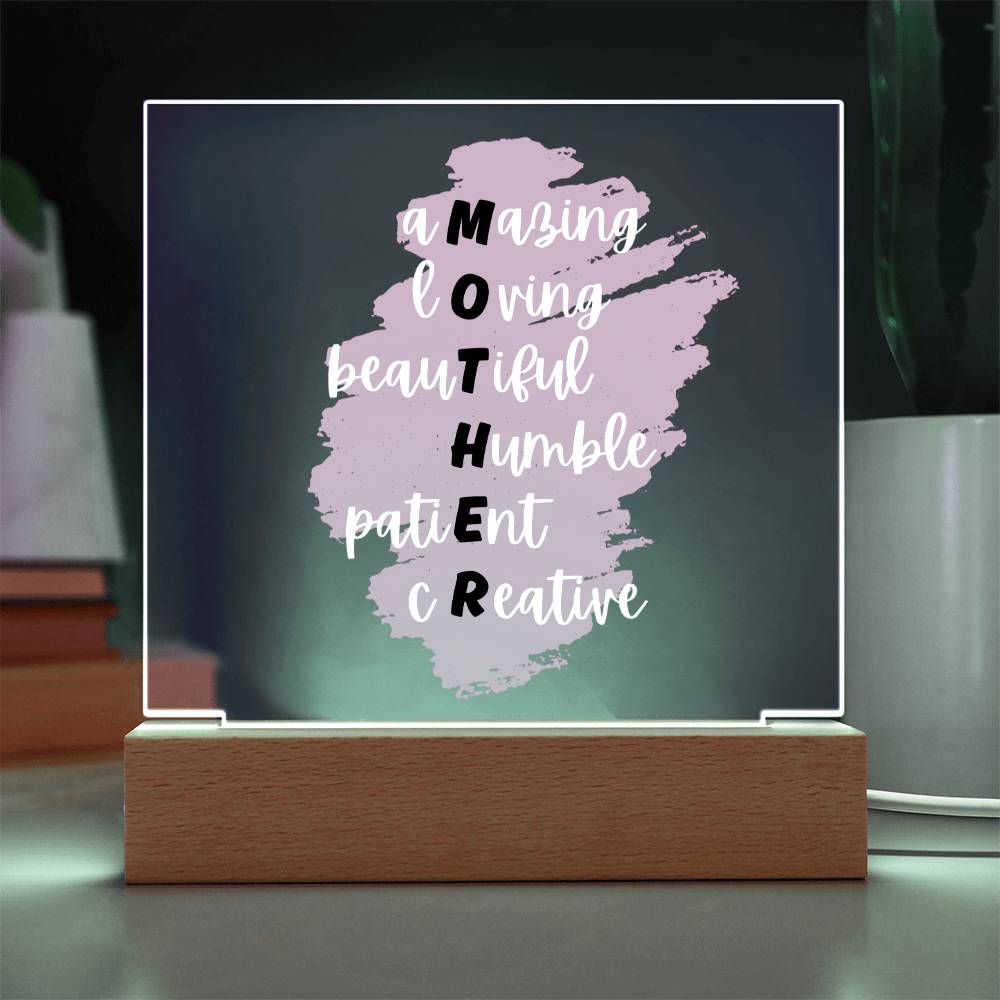 MOTHER Acrylic Plaque | Mother's Day Gift