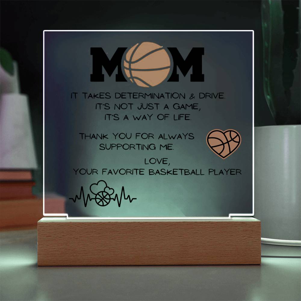 Basketball Mom Acrylic Plaque | Mother's Day Gift