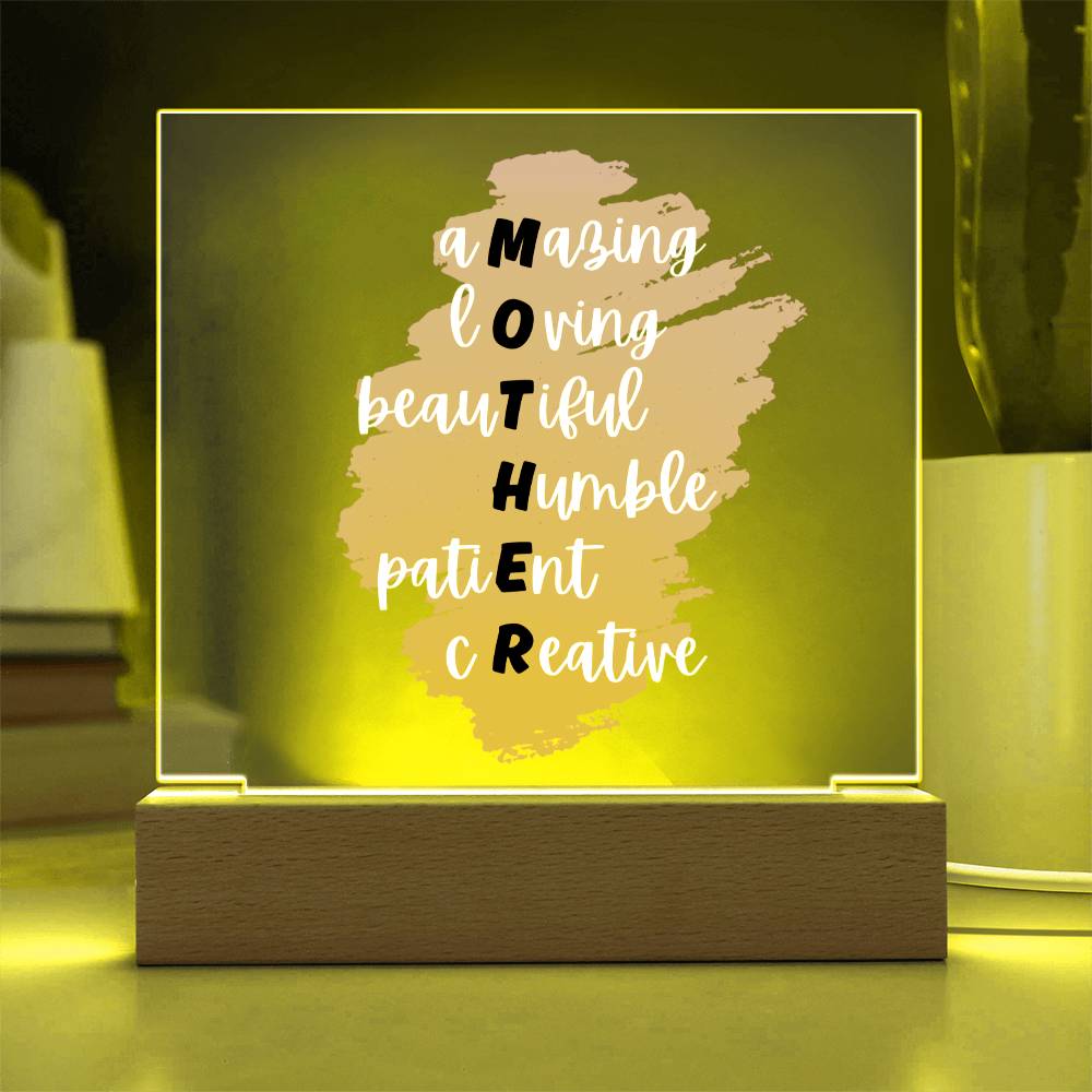 MOTHER Acrylic Plaque | Mother's Day Gift