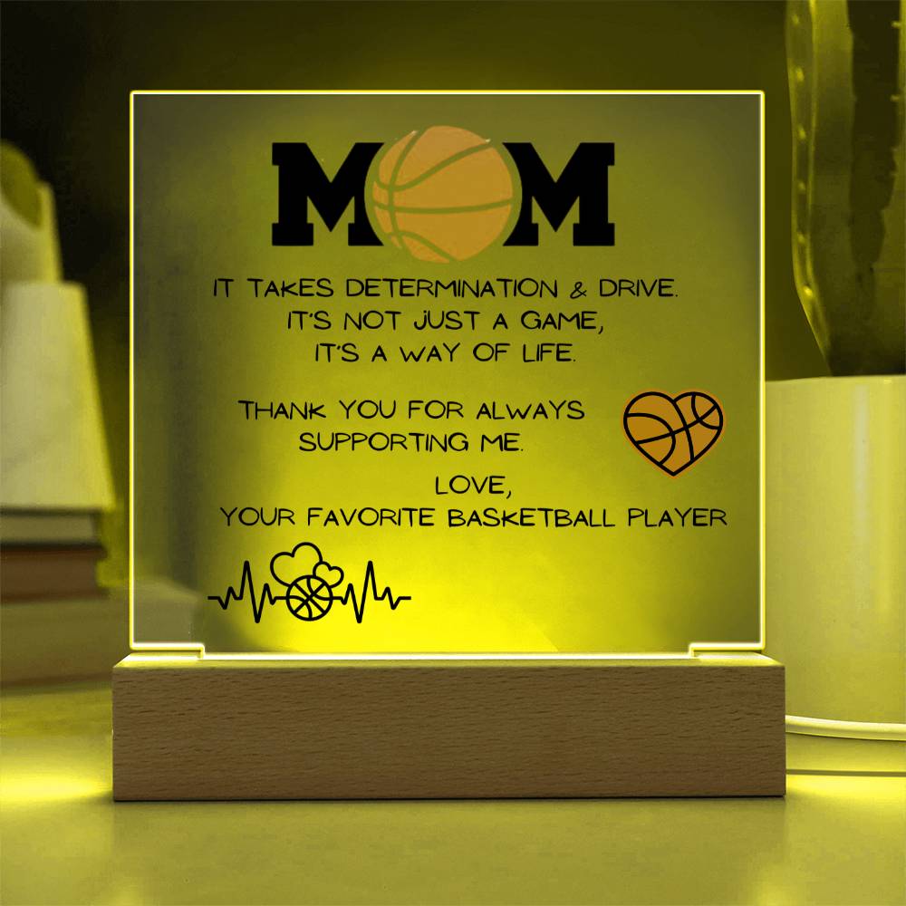 Basketball Mom Acrylic Plaque | Mother's Day Gift