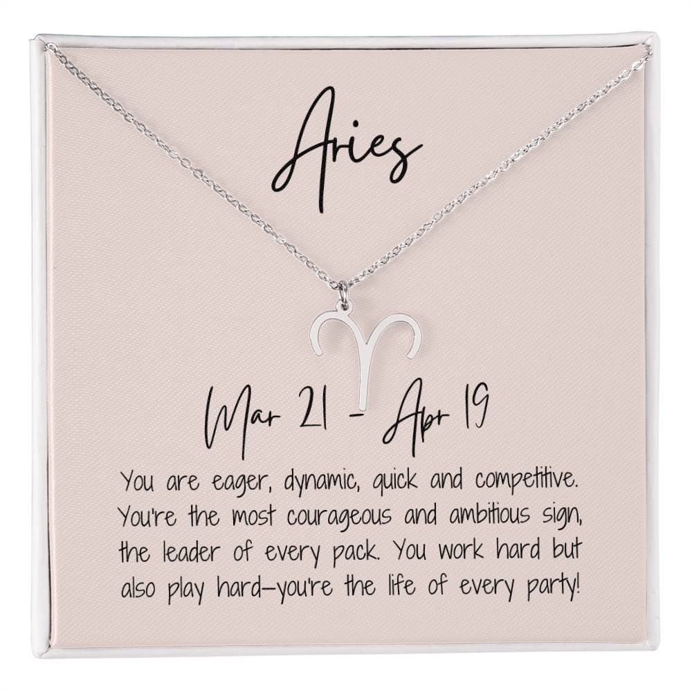 Aries Zodiac Necklace