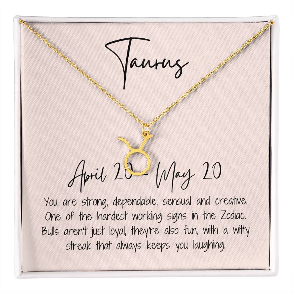 Taurus Zodiac Necklace