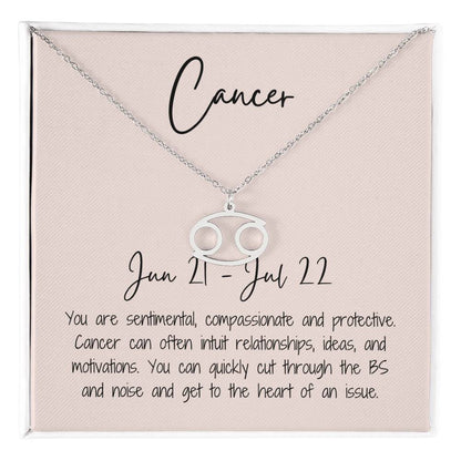 Cancer Zodiac Necklace