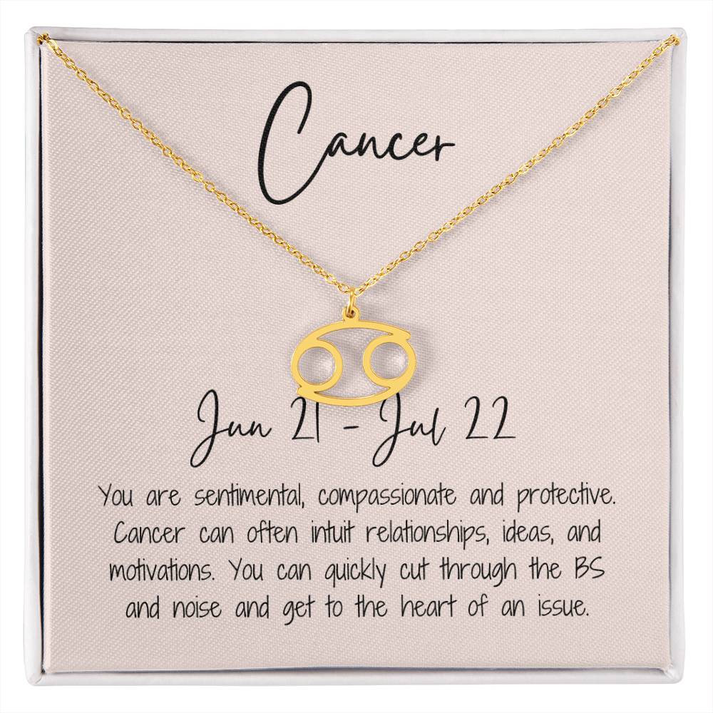 Cancer Zodiac Necklace