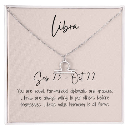 Libra Zodiac Necklace