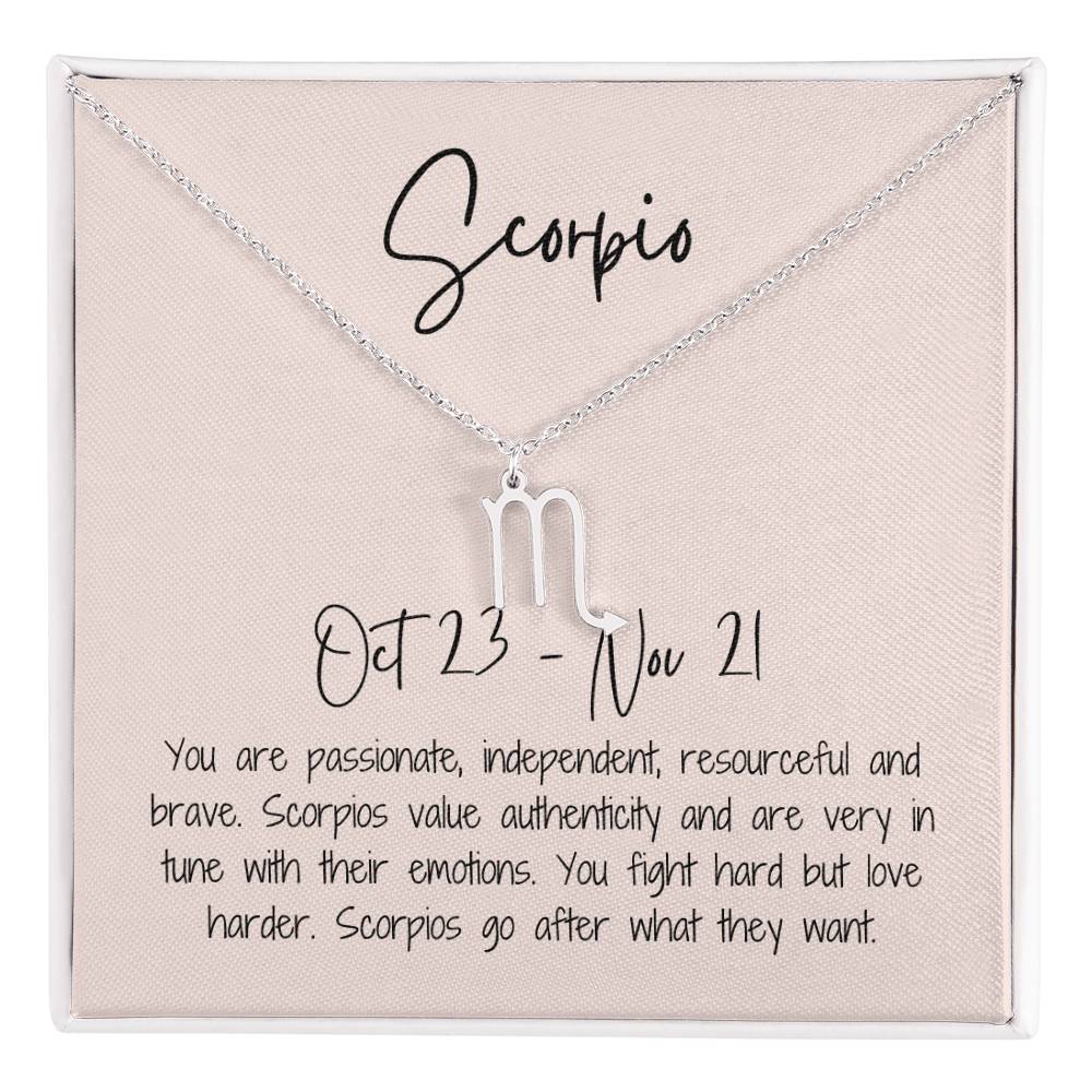 Scorpios Zodiac Necklace