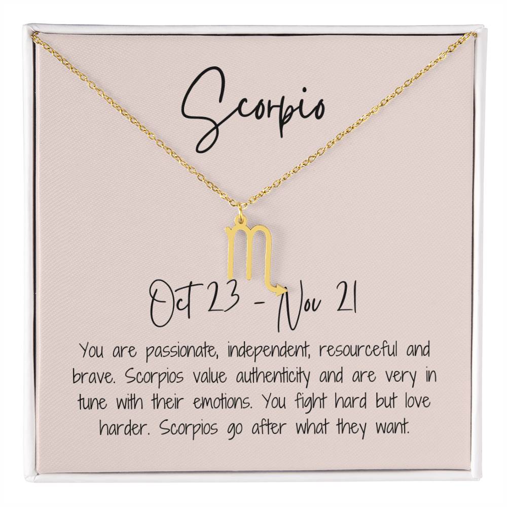 Scorpios Zodiac Necklace