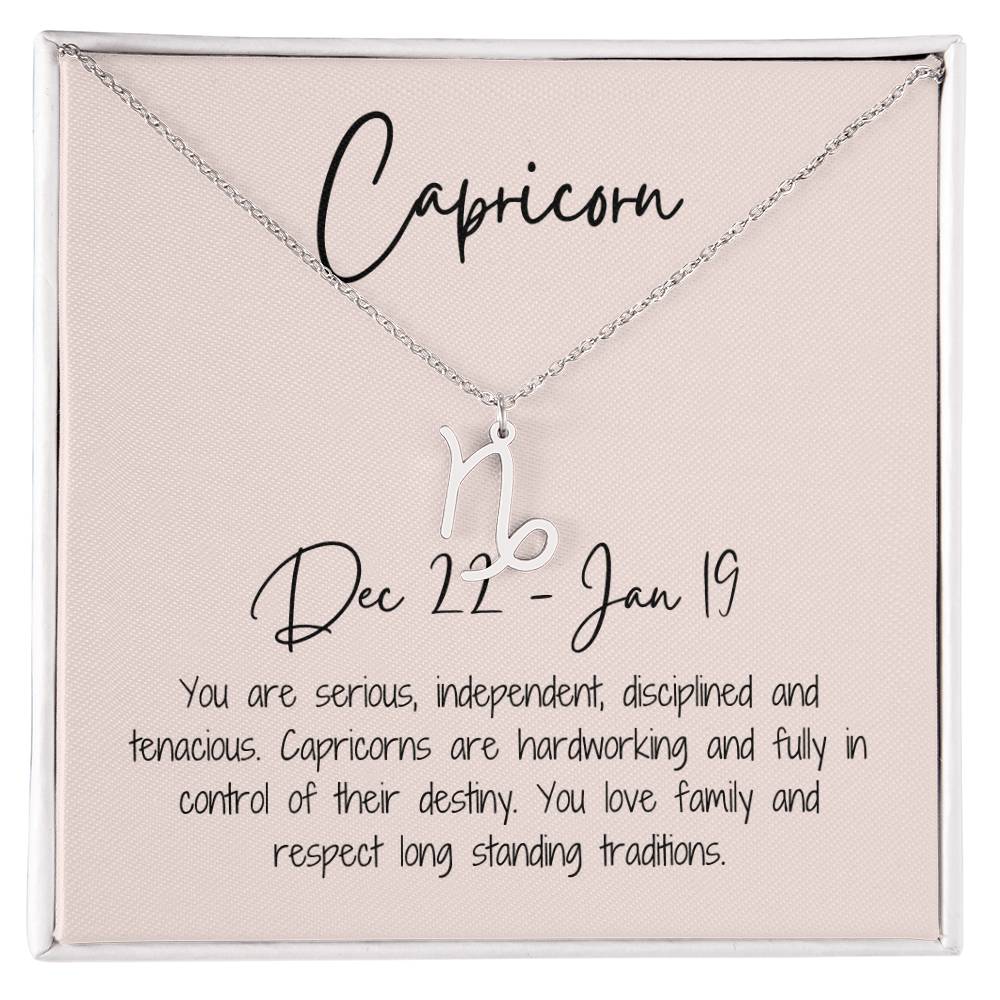 Capricorn Zodiac Necklace