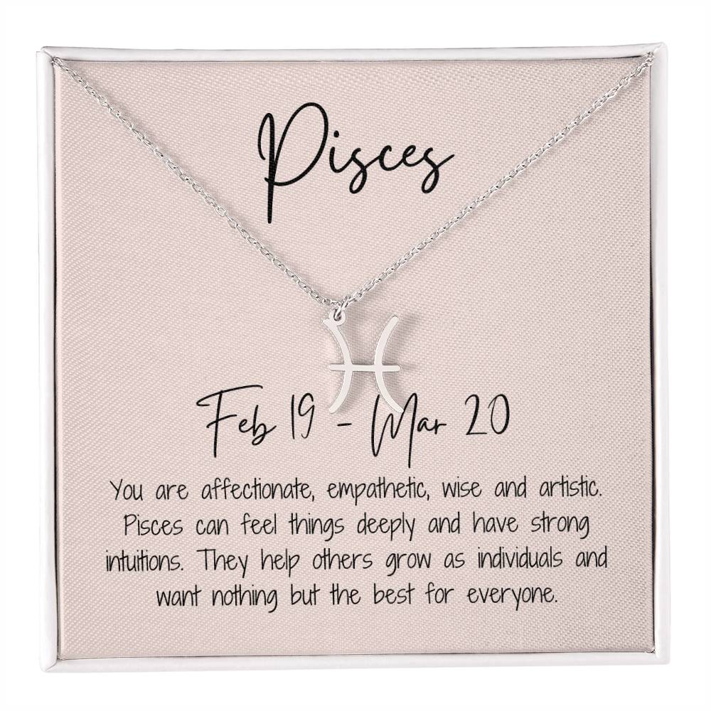 Pisces Zodiac Necklace