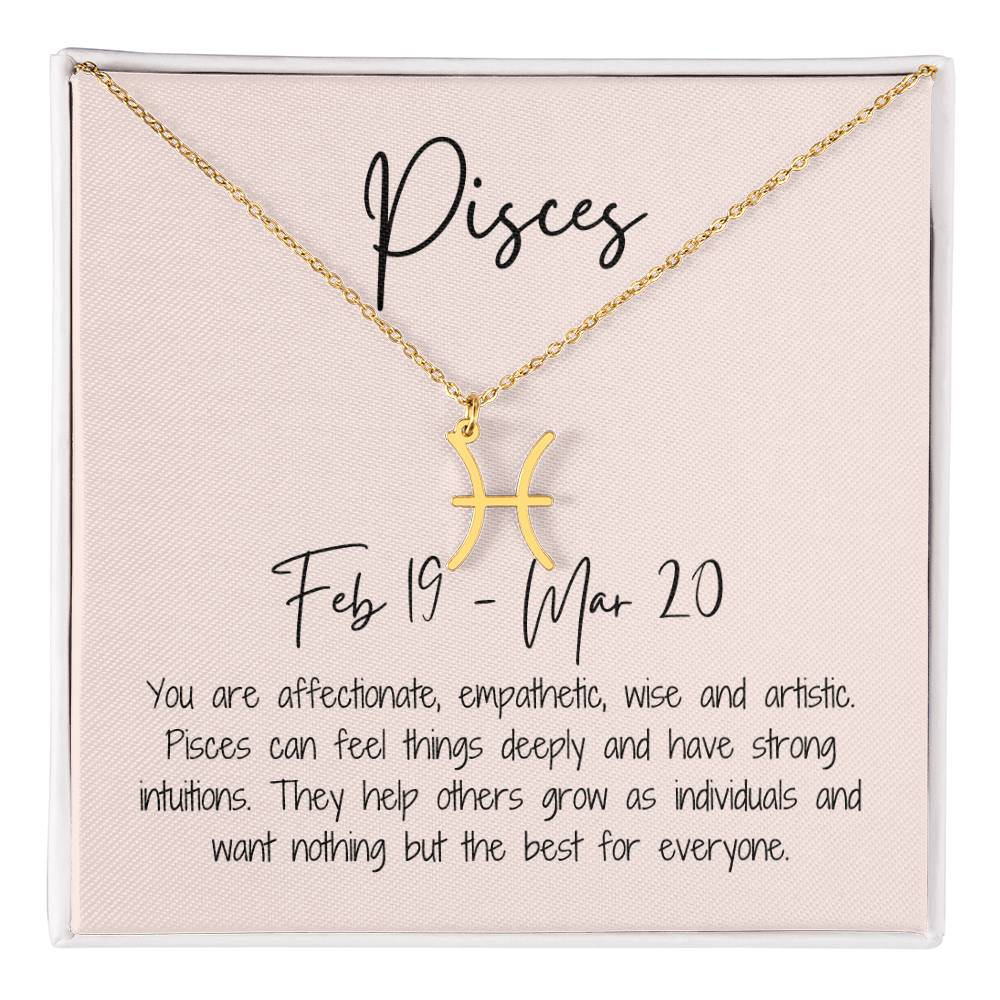 Pisces Zodiac Necklace