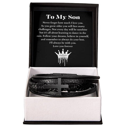 To My Son | Cross Bracelet