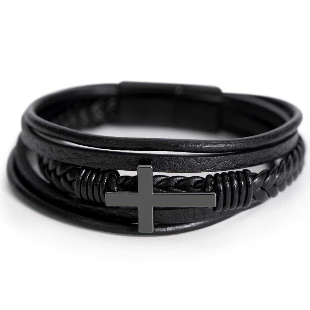 To My Son | Cross Bracelet