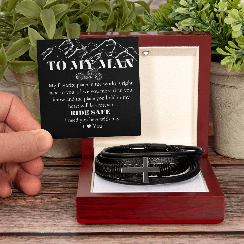 To My Man | Cross Bracelet