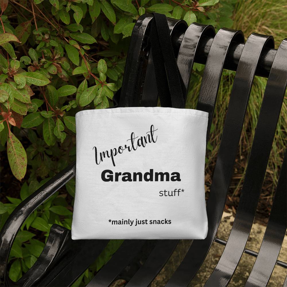 Important Grandma Stuff Tote Bag