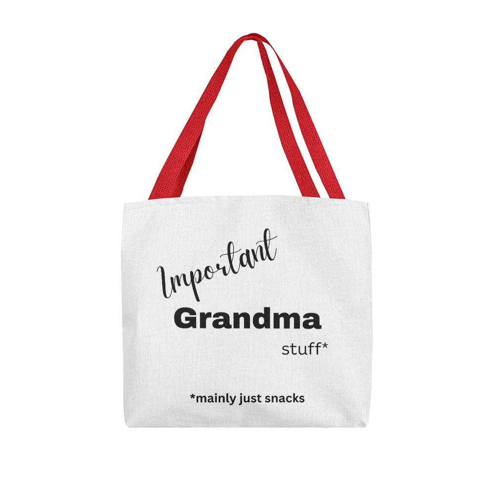 Important Grandma Stuff Tote Bag