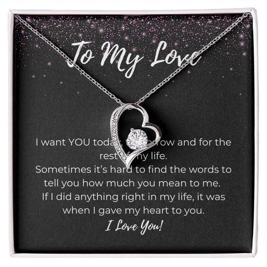 To My Love | Forever Love Necklace